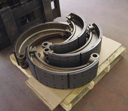 Relined Industrial Brake Shoes